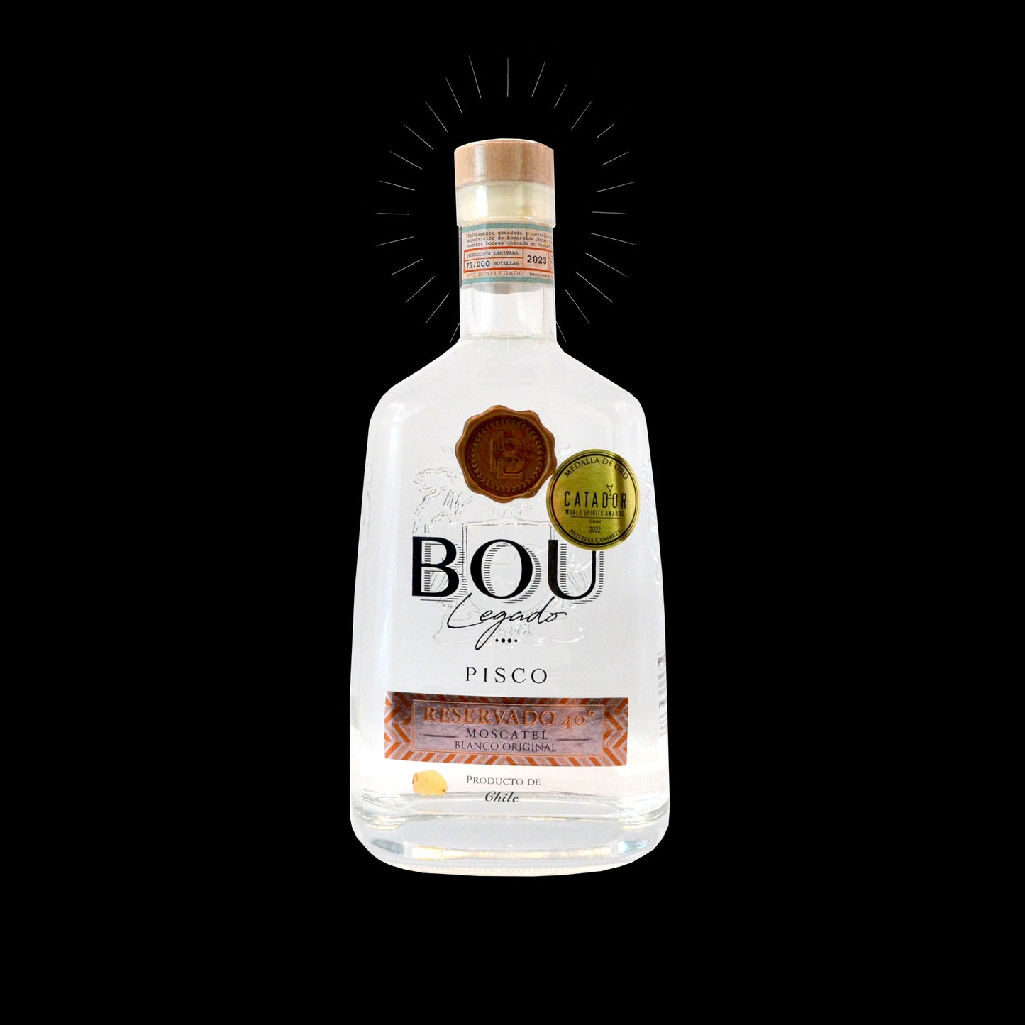 Pisco Bou Legado Blanco Original 40°