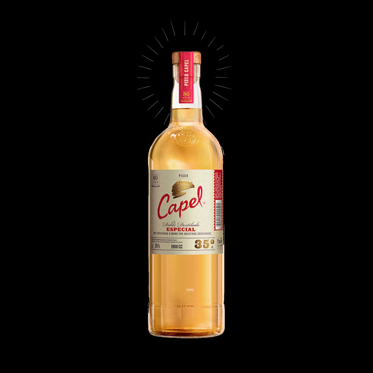 Pisco CAPEL Especial Doble Destilado S/E 35° 1,0L